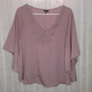 Rue 21 Pink Cotton Blouse size M